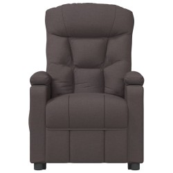 Fauteuil inclinable électrique Marron foncé Tissu 