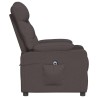 Fauteuil inclinable électrique Marron foncé Tissu 