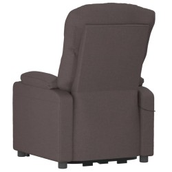 Fauteuil inclinable électrique Marron foncé Tissu 