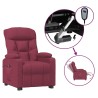 Fauteuil inclinable électrique Rouge bordeaux Tissu 
