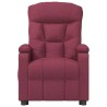 Fauteuil inclinable électrique Rouge bordeaux Tissu 