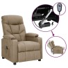 Fauteuil inclinable électrique Taupe Tissu 