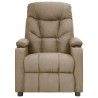 Fauteuil inclinable électrique Taupe Tissu 