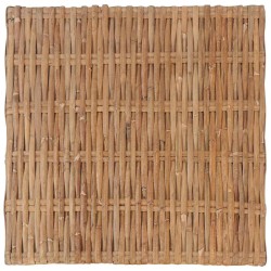 Repose-pied avec coussin Rotin naturel 