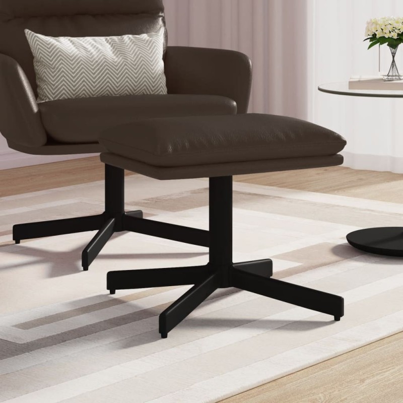 Repose-pied Marron 60x60x36 cm Similicuir 