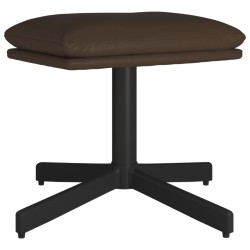 Repose-pied Marron 60x60x36 cm Similicuir 
