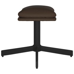 Repose-pied Marron 60x60x36 cm Similicuir 