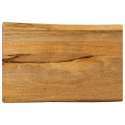 Dessus de table 70x40x2,5 cm bord vivant bois massif manguier 