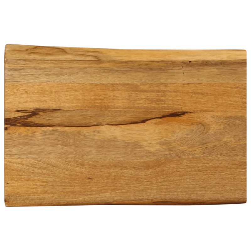 Dessus de table 70x40x2,5 cm bord vivant bois massif manguier 