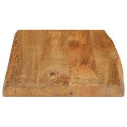 Dessus de table 70x40x2,5 cm bord vivant bois massif manguier 