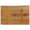 Dessus de table 70x40x2,5 cm bord vivant bois massif manguier 