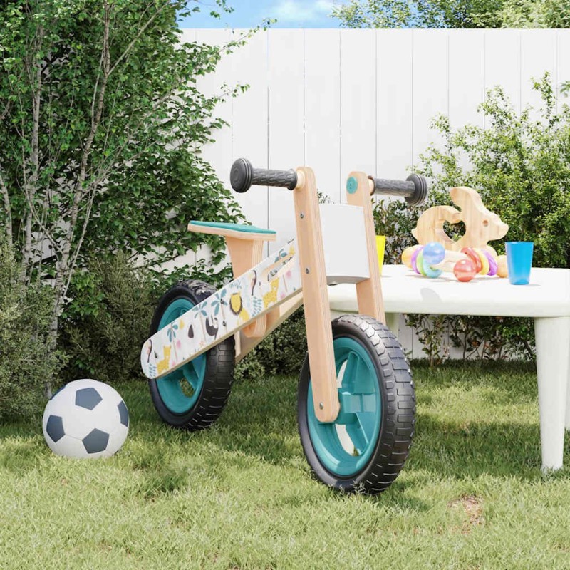 Vélo d'équilibre pour enfants imprimé bleu 