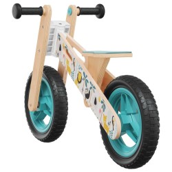 Vélo d'équilibre pour enfants imprimé bleu 