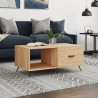 Table basse chêne sonoma 90x50x40 cm bois d'ingénierie 