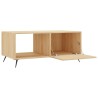Table basse chêne sonoma 90x50x40 cm bois d'ingénierie 