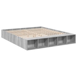 Cadre de lit sans matelas sonoma gris 180x200 cm 