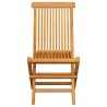 Chaises de jardin et coussins rouge lot de 2 Bois teck massif 