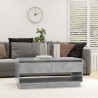 Table basse Gris béton 102,5x55x44 cm Bois d'ingénierie 