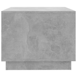 Table basse Gris béton 102,5x55x44 cm Bois d'ingénierie 