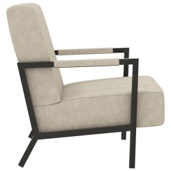 Fauteuil Gris clair Similicuir 
