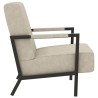 Fauteuil Gris clair Similicuir 
