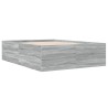 Cadre de lit sans matelas sonoma gris 140x190 cm 