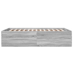 Cadre de lit sans matelas sonoma gris 140x190 cm 