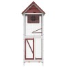 Maison à oiseaux moka 60x58,5x160 cm bois massif de pin 