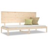 Lit de jour sans matelas 90x200 cm bois de pin massif 