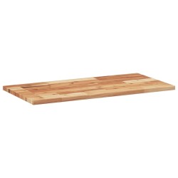 Dessus de table rectangulaire 80x40x2 cm bois massif d'acacia 