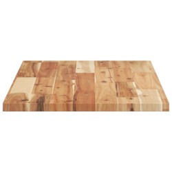 Dessus de table rectangulaire 80x40x2 cm bois massif d'acacia 