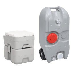 Ensemble de toilette et réservoir d'eau de camping portable 