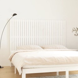 Tête de lit murale Blanc 185x3x110 cm Bois massif de pin 