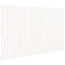 Tête de lit murale Blanc 185x3x110 cm Bois massif de pin 