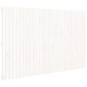 Tête de lit murale Blanc 185x3x110 cm Bois massif de pin 
