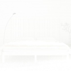 Tête de lit murale Blanc 185x3x110 cm Bois massif de pin 