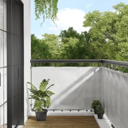 Écran de balcon gris clair 90x1000 cm 100% polyester oxford 