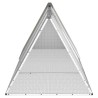 Cage pour lapin Gris 302,5x80,5x71 cm Acier galvanisé 