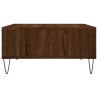 Table basse chêne marron 60x60x30 cm bois d'ingénierie 