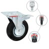 24 pcs Roulettes pivotantes 125 mm 