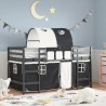 Lit mezzanine enfants avec tunnel sans matelas 90x190 cm 