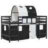 Lit mezzanine enfants avec tunnel sans matelas 90x190 cm 