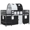 Lit mezzanine enfants avec tunnel sans matelas 90x190 cm 