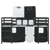 Lit mezzanine enfants avec tunnel sans matelas 90x190 cm 