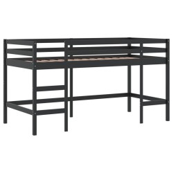 Lit mezzanine enfants avec tunnel sans matelas 90x190 cm 