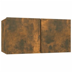 Ensemble de meubles TV 7 pcs Chêne fumé Bois d'ingénierie 
