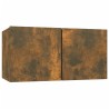 Ensemble de meubles TV 7 pcs Chêne fumé Bois d'ingénierie 