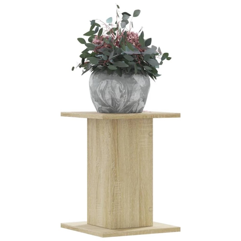 Supports pour plantes 2 pcs chêne sonoma bois d'ingénierie 