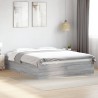 Cadre de lit sans matelas sonoma gris 150x200 cm 