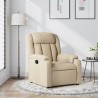 Fauteuil inclinable Crème Tissu 
